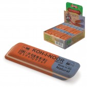 Ластик Koh-I-Noor, каучуковый, арт.6521/60, комбинированный, сине-красный, 50х18х7мм, ст.60 Ластик Koh-I-Noor, каучуковый, арт.6521/60, комбинированный, сине-красный, 50х18х7мм, ст.60