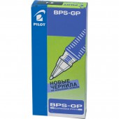 Ручка шариковая Pilot BPS-GP-F, с резин.манжеткой , черная, ст.12