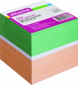 Блок для записей в пласт.подставке 9х9х9, Attache, цветной, ст.25 Блок для записей в пласт.подставке 9х9х9, Attache, цветной, ст.25