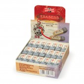 Ластик Koh-I-Noor, каучуковый, арт.6541/80, комбинированный, бело-серый, 42х14х8мм, ст.80 Ластик Koh-I-Noor, каучуковый, арт.6541/80, комбинированный, бело-серый, 42х14х8мм, ст.80