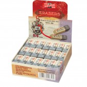 Ластик Koh-I-Noor, каучуковый, арт.6541/80, комбинированный, бело-серый, 42х14х8мм, ст.80 Ластик Koh-I-Noor, каучуковый, арт.6541/80, комбинированный, бело-серый, 42х14х8мм, ст.80