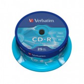 Диск CD-R Verbatim, 700Mb 52x, на шпинделе 25шт./уп., ст.1
