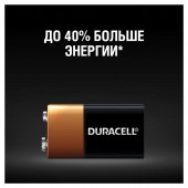Элементы питания батарейка Duracell F8/Крона/6LR61, 9 V, алкалиновая, ст.1 Элементы питания батарейка Duracell F8/Крона/6LR61, 9 V, алкалиновая, ст.1