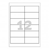 Этикетки самокл. Avery Zweckform, 12-дел., 100 л/уп Этикетки самокл. Avery Zweckform, 12-дел., 100 л/уп