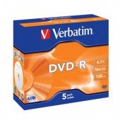 Диск DVD-R Verbatim, 16х, 4,7GB, ст.5