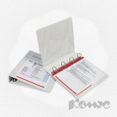 Папка 4 кольца, картон, Bantex 1205 Панорама, Pvc, корешок 50мм, диаметр кольца 45мм, белая, ст.10 Папка 4 кольца, картон, Bantex 1205 Панорама, Pvc, корешок 50мм, диаметр кольца 45мм, белая, ст.10