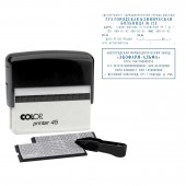 Штамп самонаборный Colop Printer 45, 7-стр.б/рамки 5-стр.с рамк, оттиск 82*25мм ст.1