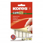 Клейкая масса Kores Gum Fix 6 полосок по 14 штук, ст.1