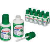 Корректирующая жидкость на водной основе "Kores", с губкой, ст.10 Корректирующая жидкость на водной основе "Kores", с губкой, ст.10