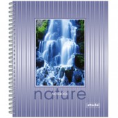 Тетрадь А5,  96л, клетка, спираль, Attache, Nature, обл.пл.лак.картон, ст.40 Тетрадь А5,  96л, клетка, спираль, Attache, Nature, обл.пл.лак.картон, ст.40