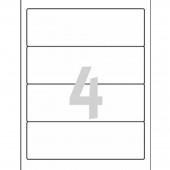 Этикетки на корешок папки-регистратора, Avery Zweckform, 4-дел, 192х61, белые, 25л/уп, ст.1