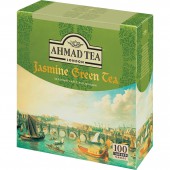 Чай зеленый Ahmad Tea Green Jasmine, жасмин, 100пак/уп, ст.12