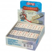 Ластик Koh-I-Noor, каучуковый, арт.6541/40, комбинированный, бело-серый, 56х19х7мм, ст.40 Ластик Koh-I-Noor, каучуковый, арт.6541/40, комбинированный, бело-серый, 56х19х7мм, ст.40