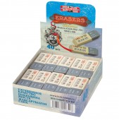 Ластик Koh-I-Noor, каучуковый, арт.6541/40, комбинированный, бело-серый, 56х19х7мм, ст.40 Ластик Koh-I-Noor, каучуковый, арт.6541/40, комбинированный, бело-серый, 56х19х7мм, ст.40