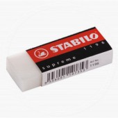Ластик Stabilo "Supreme", виниловый, 1196, белый, картонный футляр, 62х25х12мм, ст.1