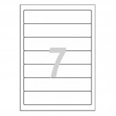 Самоклеящиеся этикетки Avery Zweckform,  7-дел., 192х38, белые, 25л/уп, ст.1 Самоклеящиеся этикетки Avery Zweckform,  7-дел., 192х38, белые, 25л/уп, ст.1