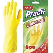 Перчатки резиновые латексные, Paclan, р-р S, с хлопк. напыл., ст.1 Перчатки резиновые латексные, Paclan, р-р S, с хлопк. напыл., ст.1