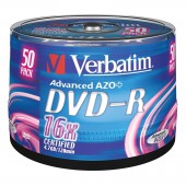 Диск DVD-R Verbatim 4,7 Gb, 16x на шпинделе 50 шт/уп., ст.1