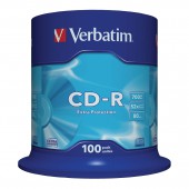 Диск CD-R Verbatim 700х52x DL CB/100 43411 100шт/уп., на шпинделе ст.1