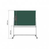 Доска меловая, магнитная, 100х150, Passul Ocean sys, вращающ, на роликах, зеленая, ст.1 Доска меловая, магнитная, 100х150, Passul Ocean sys, вращающ, на роликах, зеленая, ст.1