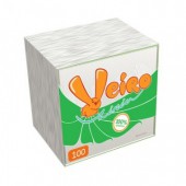 Салфетки Veiro, 1сл. 24*24, 100л, белые с тиснением, ст.45 Салфетки Veiro, 1сл. 24*24, 100л, белые с тиснением, ст.45