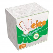 Салфетки Veiro, 1сл. 24*24, 100л, белые с тиснением, ст.45 Салфетки Veiro, 1сл. 24*24, 100л, белые с тиснением, ст.45