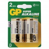 Элементы питания батарейка GP Super, D/373/LR20, алкалиновые, 2шт/уп ст.1