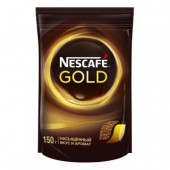 Кофе растворимый Nescafe Gold, сублимированный, 150г, пакет, ст.12