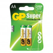 Элементы питания батарейка GP Super, AA/316/LR6, алкалиновые, 2 шт./уп., ст.1 Элементы питания батарейка GP Super, AA/316/LR6, алкалиновые, 2 шт./уп., ст.1