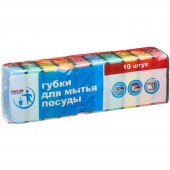 Губка д/посуды "Paclan", 5х8см, 10шт/уп., ст.1 Губка д/посуды "Paclan", 5х8см, 10шт/уп., ст.1