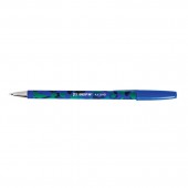 Ручка шариковая Beifa aa110D, 0,5мм, синяя, прорезин.корпус, ст.50