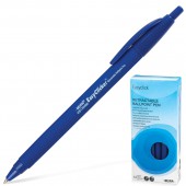 Ручка шариковая автомат. Beifa kb139400, 0,7мм, синяя, прорезин.корпус, ст.50