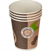 Стакан одноразовый бумажный двухслойный Coffee-to-Go,200мл для холодной и горячей воды, комб., 50 шт/уп