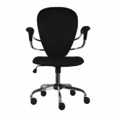 Кресло офисное ch-661, ткань, пластик, черное