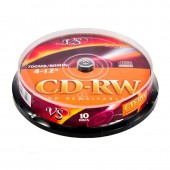 Диск CD-RW Vs, 700Mb 4x12х, на шпинделе , 10шт/уп ст.1