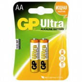 Элементы питания батарейка GP Ultra, AA/316/LR6 алкалиновые 2шт/уп ст.1