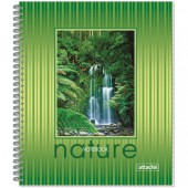 Тетрадь А5,  60л, клетка, спираль, Attache, Nature, обл.мел.цв.картон, уфлак, ст.1 Тетрадь А5,  60л, клетка, спираль, Attache, Nature, обл.мел.цв.картон, уфлак, ст.1
