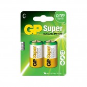 Элементы питания батарейка GP Super, C/343/LR14, 1.5В, алкалиновые, 2шт./уп, ст.1 Элементы питания батарейка GP Super, C/343/LR14, 1.5В, алкалиновые, 2шт./уп, ст.1