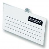 Бейдж Attache 90х60 мм, металлический зажим/ булавка, ст.50 Бейдж Attache 90х60 мм, металлический зажим/ булавка, ст.50