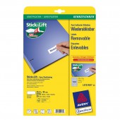 Этикетки Avery Zweckform, удаляемые, Stick+Lift, 25 л/уп Этикетки Avery Zweckform, удаляемые, Stick+Lift, 25 л/уп