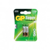 Элементы питания батарейка GP Super, AAA/286/LR03, алкалиновые, 2шт/уп ст.1 Элементы питания батарейка GP Super, AAA/286/LR03, алкалиновые, 2шт/уп ст.1