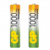 Аккумуляторная батарея GP ААА/HR03 NiMH, 1000mAh, 2шт/уп ст.1 Аккумуляторная батарея GP ААА/HR03 NiMH, 1000mAh, 2шт/уп ст.1