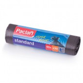 Пакеты для мусора,  60л, 20шт/уп, ПНД, Paclan Standart, 7,2мкм, черный, ст.42 Пакеты для мусора,  60л, 20шт/уп, ПНД, Paclan Standart, 7,2мкм, черный, ст.42