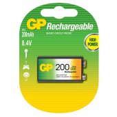 Аккумуляторная батарея GP F8/КРОНА/6LR61 NiMH, 200 mAh,  ст.1 Аккумуляторная батарея GP F8/КРОНА/6LR61 NiMH, 200 mAh,  ст.1