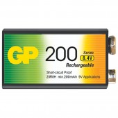 Аккумуляторная батарея GP F8/КРОНА/6LR61 NiMH, 200 mAh,  ст.1 Аккумуляторная батарея GP F8/КРОНА/6LR61 NiMH, 200 mAh,  ст.1
