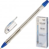 Ручка шариковая Crown "Oil Jell", на масляной основе, синяя ст.1