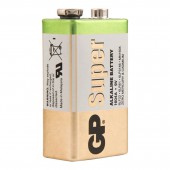 Элементы питания батарейка GP Super, F8/КРОНА/6LR61, 9 V, алкалиновые, ст.1 Элементы питания батарейка GP Super, F8/КРОНА/6LR61, 9 V, алкалиновые, ст.1