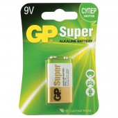 Элементы питания батарейка GP Super, F8/КРОНА/6LR61, 9 V, алкалиновые, ст.1 Элементы питания батарейка GP Super, F8/КРОНА/6LR61, 9 V, алкалиновые, ст.1