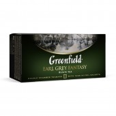 Чай черный Greenfield Earl Grey Fantasy, бергамот, цейлонс., фольгир, 25пак/уп., ст.1