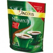 Кофе растворимый Jacobs Monarch, сублимированный, 150г, пакет, ст.1